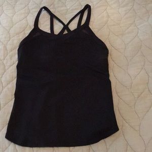 Black lulu tank top